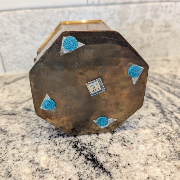 Vintage/Antique Small Brass/Metal Trinket Box - Picture 12 of 14